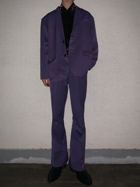 「G.O.C（ジーオーシー）のアイテム（テーラードジャケット）」を使った、山地百羅/2ndstreet staffさん（メンズ・178cm）の冬コーディネート