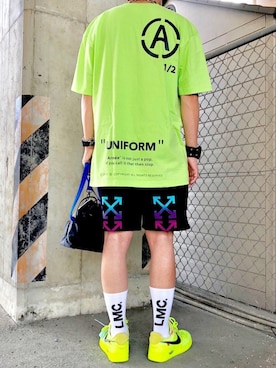 「LMCのアイテム（レッグウェア）」を使った、Armée_miy@さん（メンズ・177cm）の夏コーディネート