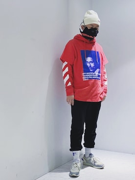 「ADER error（アーダーエラー）のアイテム（シューズ）」を使った、Armée_miy@さん（メンズ・177cm）の冬コーディネート