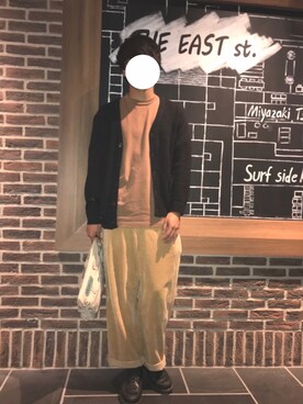 「アイテム（レインシューズ）」を使った、おおはしさん（メンズ・173cm）の秋コーディネート