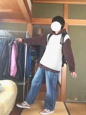 「NUEVO（ヌエボ）のアイテム」を使った、おおはしさん（メンズ・173cm）の秋コーディネート