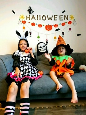 「wearhalloween2017」｜「アイテム（つなぎ/オールインワン）」を使った、emiさん（レディース・158cm）の秋コーディネート