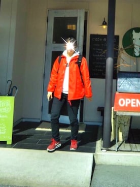 「X-girl（エックスガール）のOUTDOOR BACKPACK（バックパック/リュック）」を使った、n.さん（レディース・163cm）の春コーディネート