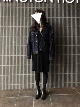 「SOMETHING（サムシング）のアイテム（ジャケット/アウター）」を使った、M.さん（レディース・158cm）の冬コーディネート