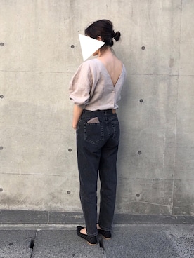 「Littlesuzie」｜「アイテム（シャツ/ブラウス）」を使った、M.さん（レディース・158cm）の秋コーディネート