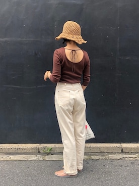 M.さん（レディース・158cm）の夏コーディネート