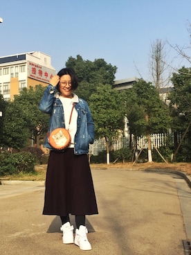 「Etam（エタム）のアイテム（ジャケット/アウター）」を使った、relaxさん（レディース・160cm）の冬コーディネート