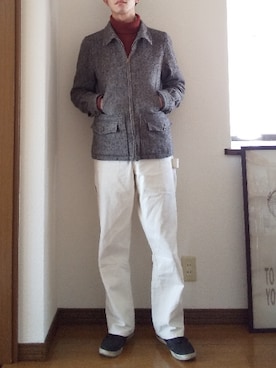 「POINTER BRAND（ポインターブランド）のアイテム（パンツ）」を使った、 yujiさん（メンズ・176cm）の冬コーディネート
