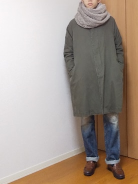 「BAYFLOW（ベイフロー）のアイテム（その他アウター）」を使った、 yujiさん（メンズ・176cm）の冬コーディネート