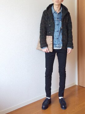 「パラブーツ」｜「アイテム（その他アウター）」を使った、 yujiさん（メンズ・176cm）の春コーディネート