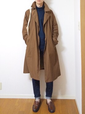 「JOURNAL STANDARD relume（ジャーナルスタンダード　レリューム）のアイテム（ステンカラーコート）」を使った、 yujiさん（メンズ・176cm）の春コーディネート
