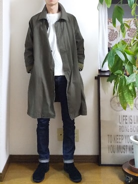 「BAYFLOW（ベイフロー）のアイテム（その他アウター）」を使った、 yujiさん（メンズ・176cm）の春コーディネート