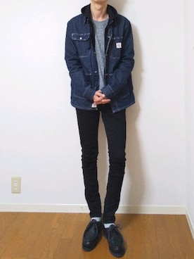 「POINTER BRAND（ポインターブランド）のアイテム（ジャケット/アウター）」を使った、 yujiさん（メンズ・176cm）の春コーディネート