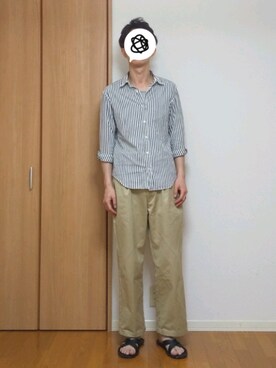 「marka（マーカ）のアイテム（チノパンツ）」を使った、 yujiさん（メンズ・176cm）の春コーディネート
