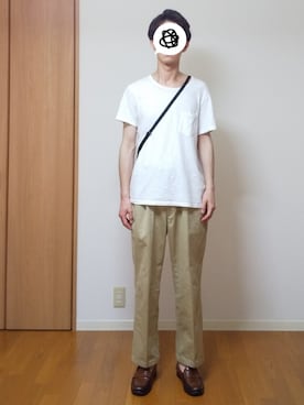 「marka（マーカ）のアイテム（チノパンツ）」を使った、 yujiさん（メンズ・176cm）の夏コーディネート