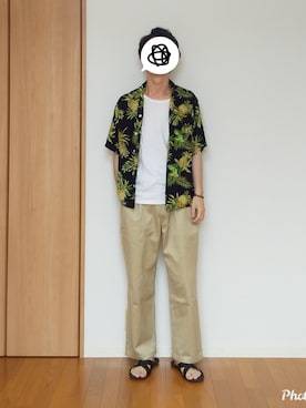 「marka（マーカ）のアイテム（チノパンツ）」を使った、 yujiさん（メンズ・176cm）の夏コーディネート