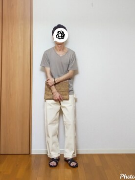 「POINTER BRAND（ポインターブランド）のアイテム（パンツ）」を使った、 yujiさん（メンズ・176cm）の夏コーディネート