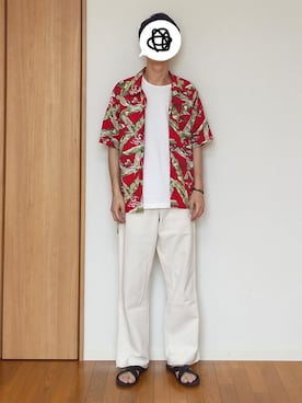 「アロハシャツ」｜ yujiさん（メンズ・176cm）の夏コーディネート