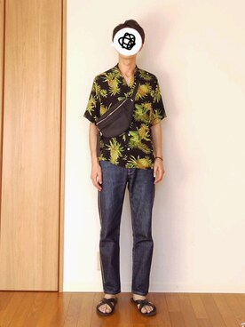 「アロハシャツ」｜ yujiさん（メンズ・176cm）の夏コーディネート