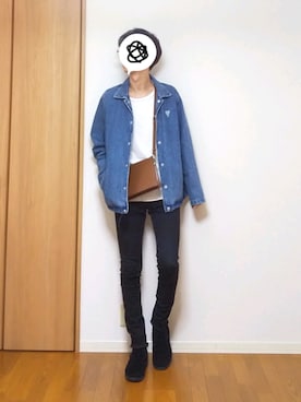 「Guess（ゲス）のアイテム（ブルゾン）」を使った、 yujiさん（メンズ・176cm）の秋コーディネート