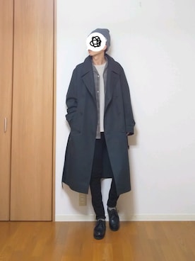 「パラブーツ」｜「アイテム（トレンチコート）」を使った、 yujiさん（メンズ・176cm）の秋コーディネート