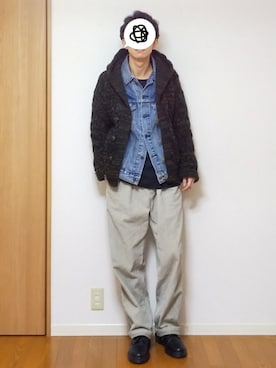 「Eddie Bauer（エディーバウアー）のアイテム（パンツ）」を使った、 yujiさん（メンズ・176cm）の冬コーディネート
