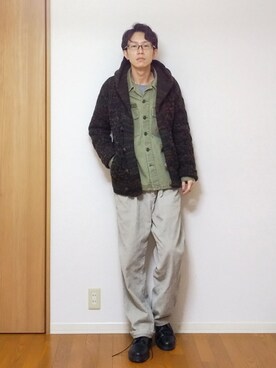 「Eddie Bauer（エディーバウアー）のアイテム（パンツ）」を使った、 yujiさん（メンズ・176cm）の冬コーディネート