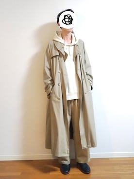 「marka（マーカ）のアイテム（チノパンツ）」を使った、 yujiさん（メンズ・176cm）の冬コーディネート