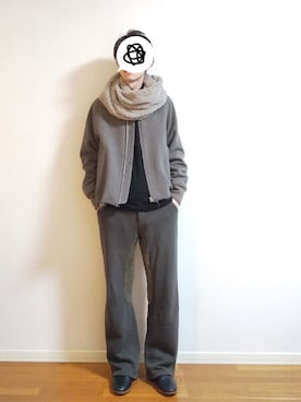 「bukht（ブフト）のアイテム（ブルゾン）」を使った、 yujiさん（メンズ・176cm）の冬コーディネート