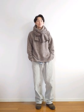 「Eddie Bauer（エディーバウアー）のアイテム（パンツ）」を使った、 yujiさん（メンズ・176cm）の冬コーディネート