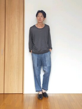 無印良品 ムジルシリョウヒン のニット セーターを使ったメンズ人気ファッションコーディネート Wear