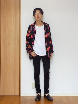 「soe（ソーイ）のアイテム（トップス）」を使った、 yujiさん（メンズ・176cm）の夏コーディネート