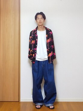 「soe（ソーイ）のアイテム（トップス）」を使った、 yujiさん（メンズ・176cm）の夏コーディネート