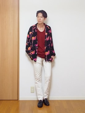 「soe（ソーイ）のアイテム（トップス）」を使った、 yujiさん（メンズ・176cm）の夏コーディネート