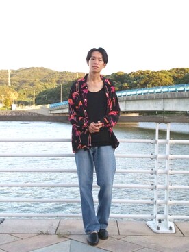 「soe（ソーイ）のアイテム（トップス）」を使った、 yujiさん（メンズ・176cm）の秋コーディネート