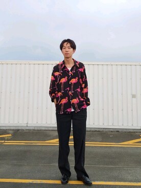 「soe（ソーイ）のアイテム（トップス）」を使った、 yujiさん（メンズ・176cm）の秋コーディネート