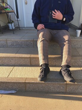 「Daniel Wellington（ダニエルウェリントン）の【Daniel Wellington】レザーバンド３６ＭＭ（アナログ腕時計）」を使った、R.さん（メンズ・173cm）の冬コーディネート