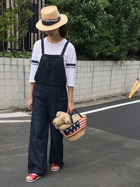 「Betula（ベチュラ）のアイテム」を使った、mama さん（レディース・169cm）の夏コーディネート