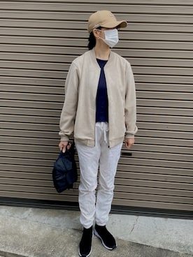 「スニーカーブーツ」｜「アイテム（ブルゾン）」を使った、mama さん（レディース・169cm）の秋コーディネート