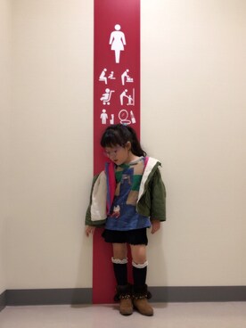 「X-girl（エックスガール）のアイテム」を使った、🌙*.｡Ruka🌙*.｡さん（キッズ・110cm）の春コーディネート