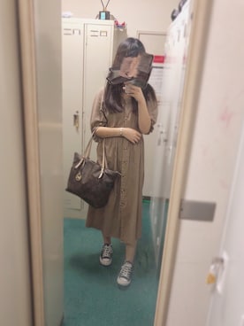 「MichaelKors」｜「アイテム（ワンピース/ドレス）」を使った、yuupiさん（レディース・163cm）の夏コーディネート