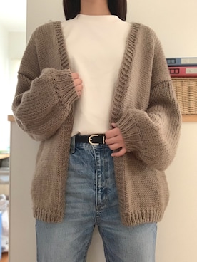 「ハイウエストストレートジーンズ」｜ナギさん（レディース・168cm）の春コーディネート