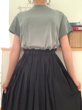 「カラーTシャツ」｜「アイテム（ジャケット/アウター）」を使った、ナギさん（レディース・168cm）の春コーディネート