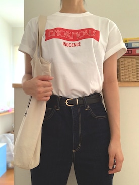 「グッズTシャツ」｜ナギさん（レディース・168cm）の秋コーディネート
