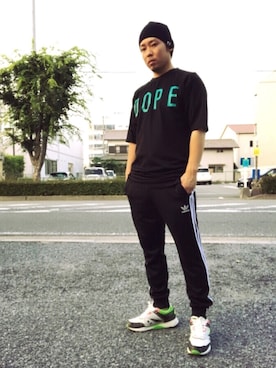 「Bape」｜「アイテム（ニットキャップ/ビーニー）」を使った、NOKSさん（メンズ・169cm）の夏コーディネート
