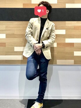 「H&M（エイチ・アンド・エム）のアイテム（スウェット）」を使った、ぽぱい☑️さん（メンズ・177cm）の秋コーディネート