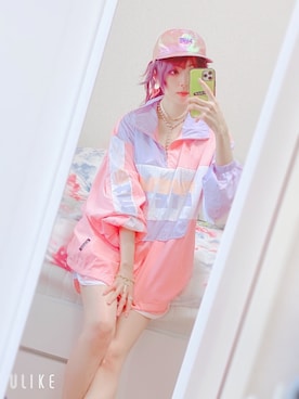 「chigo（チーゴ）のアイテム」を使った、砂漠さん（レディース・154cm）の夏コーディネート