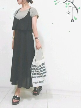 「アイテム（ラッピングキット、レッド系）」を使った、puki*さん（レディース・157cm）の夏コーディネート