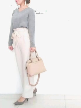 「NET（ネット）のアイテム（アクセサリー）」を使った、puki*さん（レディース・157cm）の秋コーディネート