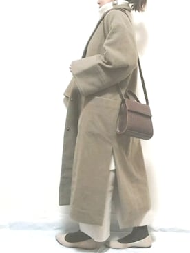 「URBAN RESEARCH（アーバンリサーチ）のアイテム（チェスターコート）」を使った、puki*さん（レディース・156cm）の春コーディネート